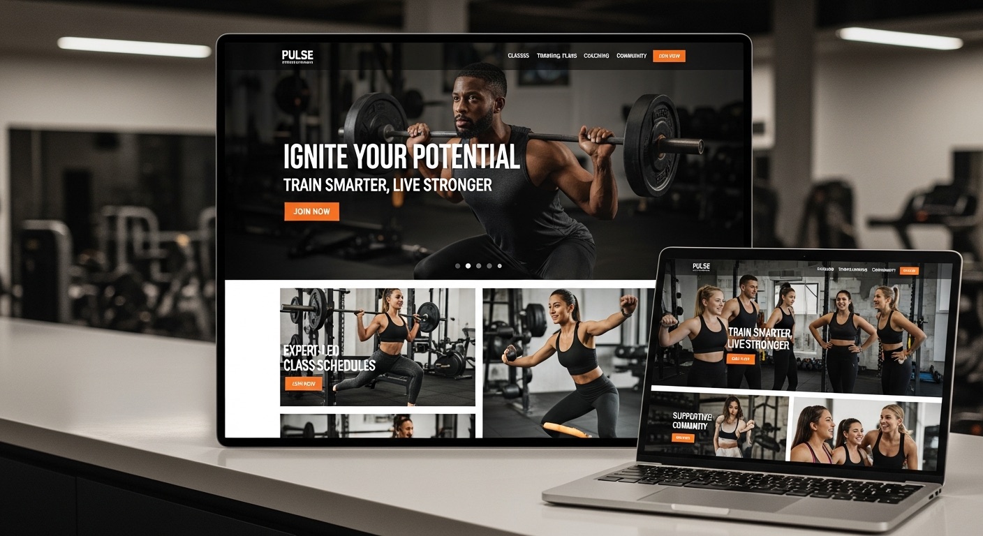 Peak Performance fitness studio website
